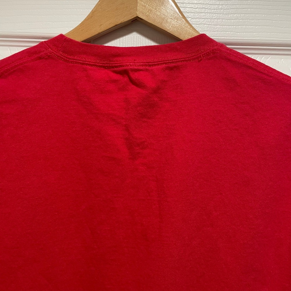 Hanes Mens Utah Utes T-Shirt Large Red Cotton Blend NCAA Collegiate Graphic Tee - Picture 5 of 7